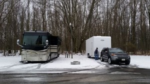 Parked for Thanksgiving in Clare MI